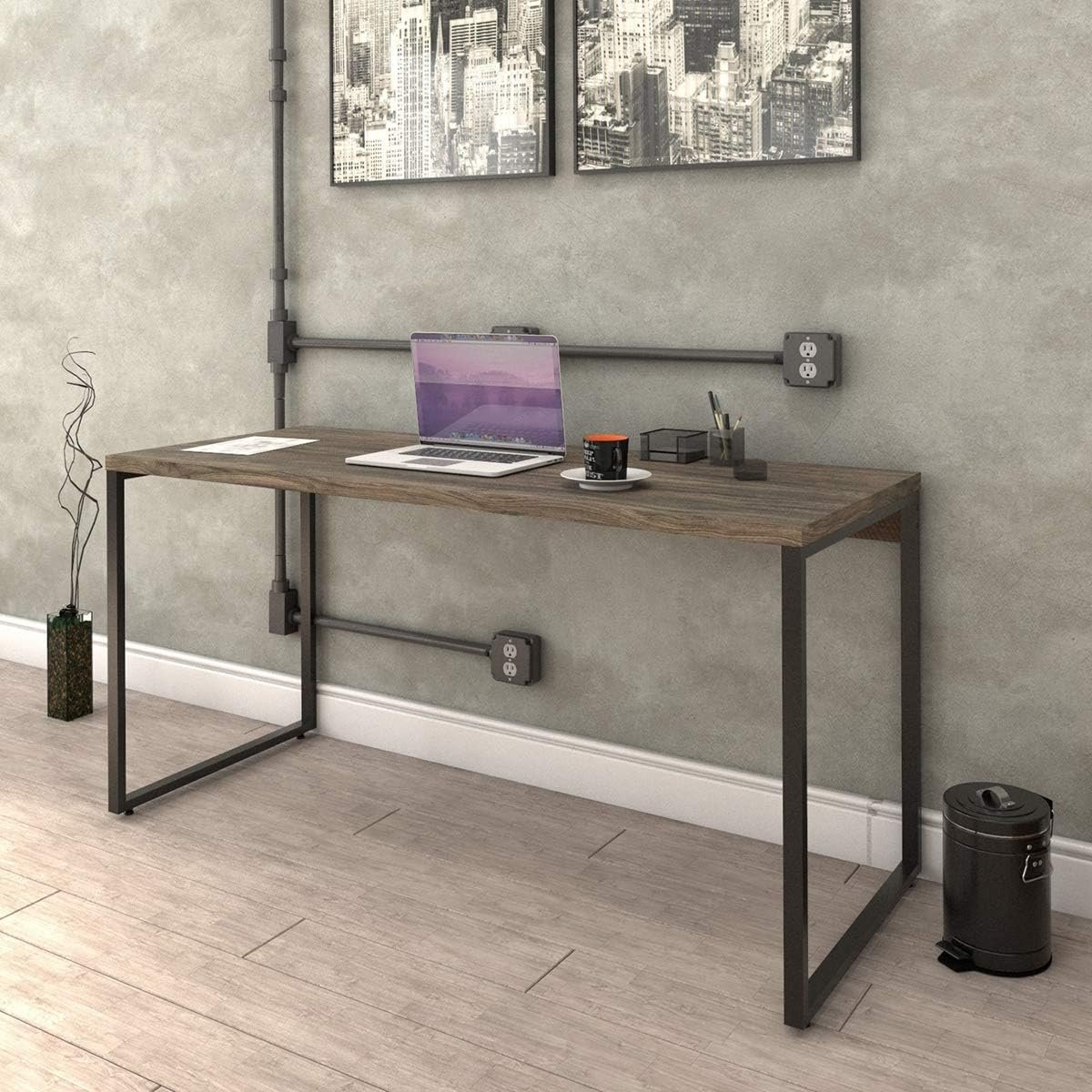 Mesa Kuadra Estilo Industrial — produtos para home office, mesa robusta e sofisticada