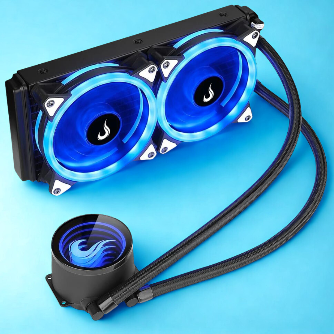Water Cooler Rise Mode Gamer Black com radiador de 240mm e iluminação RGB